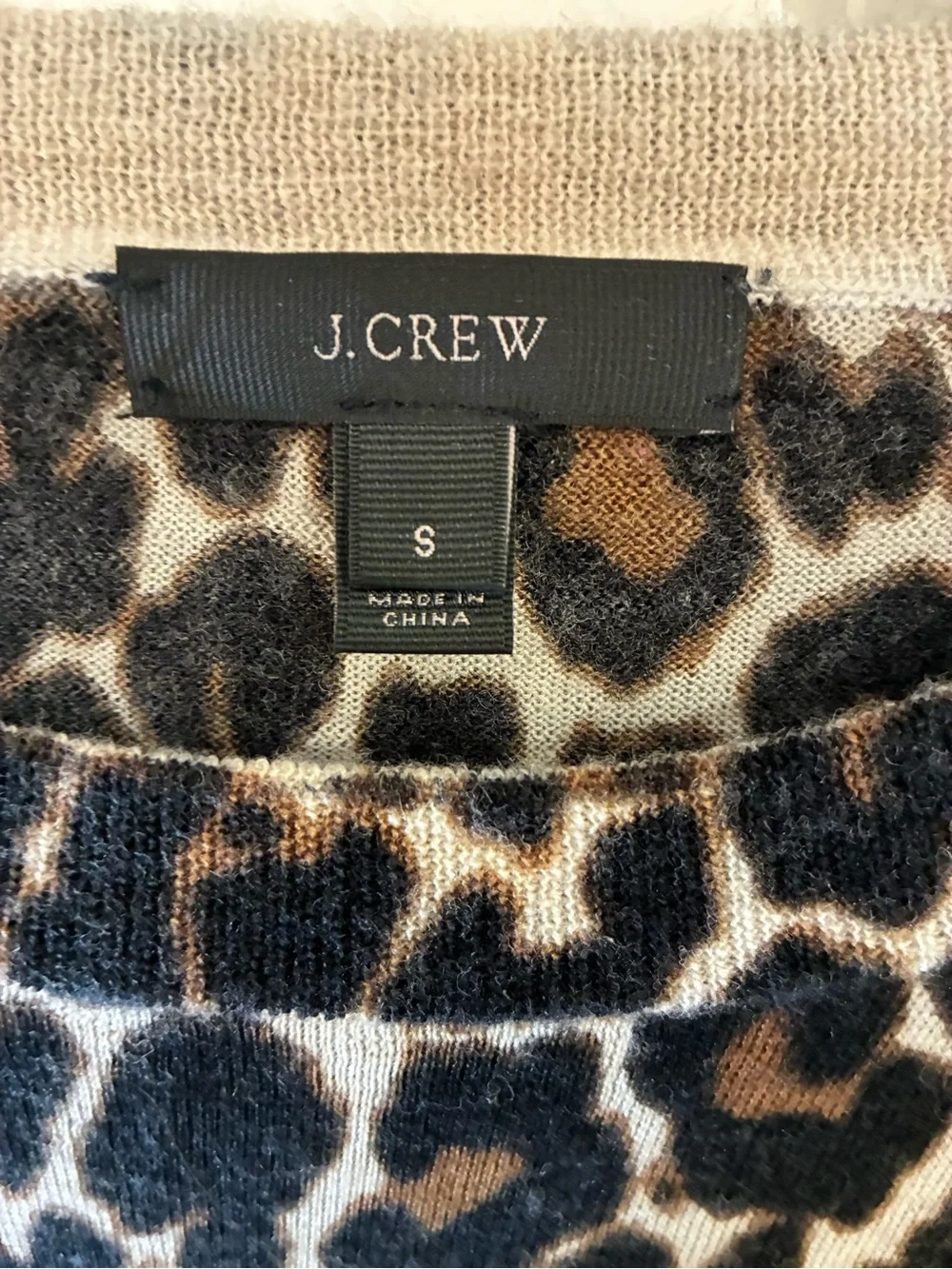 J. Crew crew leopard